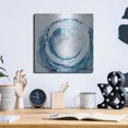 thumbnail image 6 of Luxe Metal Art 'Ocean Eye II' by Renee W Stramel, Metal Wall Art, 12"x12", 6 of 7