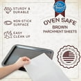 Premium Parchment Paper Sheets for Baking Quick Release, NonStick