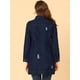 thumbnail image 5 of INSPIRE CHIC Chaqueta De Mezclilla Casual Rasgada De Manga Larga Desgastada Para Mujer Azul oscuro M, 5 of 5