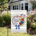 thumbnail image 3 of Home Sweet Home Patriotic Americana Wreath Outdoor Garden Flag 12.5" x 18", 3 of 3