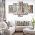 thumbnail image 1 of Dense Forest in the Winter Photography - Modern Forest Canvas Art, 1 of 3