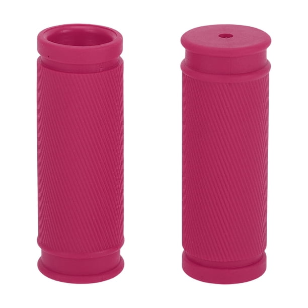 Cubiertas de empuñaduras de manillar de bicicleta Unique Bargains de 85 mm de largo, suaves, protector de extremo de bicicleta, rosa, 1 par
