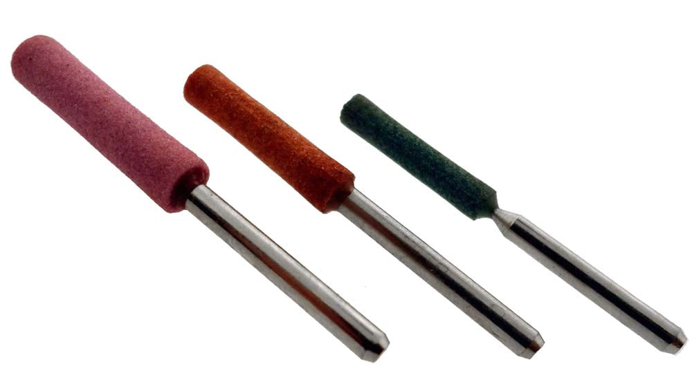 3pc Cylindrical Shaped Grinding Stones Premouted On 1/8" Shank ( Pack of 2 Sets ) (ToolUSA