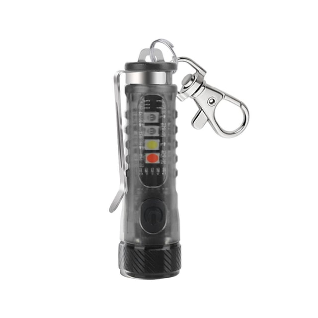 XPG2 Mini Linterna LED Llavero UV 395nm 400lm Bolsillo (negro Transparente)