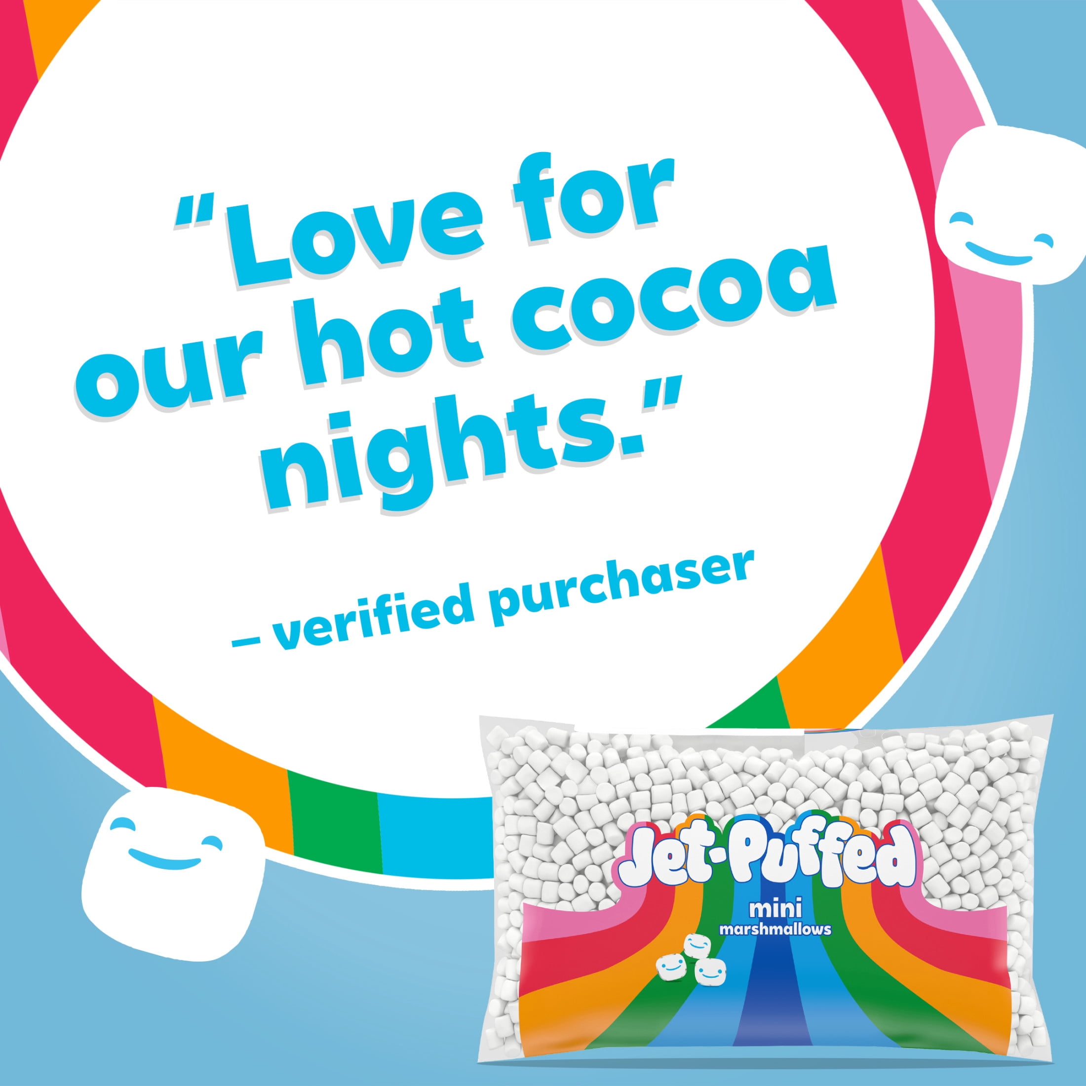 (2 pack) Jet-Puffed Mini Marshmallows, 1 lb Bag