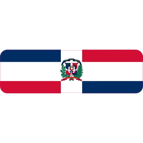 10in x 3in Dominican Republic Flag Magnet