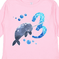 thumbnail image 4 of Inktastic Cute Narwhal 3rd Birthday Boys or Girls Long Sleeve Toddler T-Shirt, 4 of 5