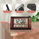 thumbnail image 4 of Reloj de Pared Digital LCD Gran NúMero Tiempo Temperatura Calendario Alarma Mesa Escritorio Reloj DiseñO Moderno Oficina Hogar Negro, 4 of 5