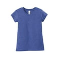 thumbnail image 3 of District Teen Female Regular Plain Short Sleeves T-Shirt Royal Frost Medium, 3 of 4
