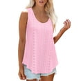 thumbnail image 2 of Summer Women Shirt Women's Round Neck Loose Sleeveless T-Shirt Top, 2 of 8