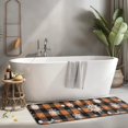 thumbnail image 2 of Orange and Black Plaid Christmas Snowflake Pattern Kitchen Rug Mat,Kitchen Runner Rugs Non Skid Washable,Decorative Kitchen Floor Mats for Kitchen,Sink,Laundry,17"x47.2", 2 of 7
