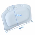 thumbnail image 4 of Almohada suave para bañera, reposacabezas, impermeable, PVC, cojín de baño, ventosas, cabeza, cuello, reposacabezas, almohadas Yuarrent JJ20817-05, 4 of 5