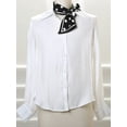 thumbnail image 4 of INSPIRE CHIC Bufanda Fina para Mujeres, Pañuelos de Twill, Pañuelo de Cuello Doble Cara Negro, 4 of 4