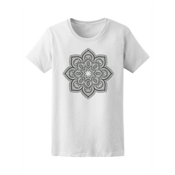 Boho Floral Mehndi Mandala Tee Women's -Image by Shutterstock