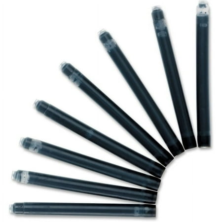Waterman Fountain Pen Cartridges - Black Ink - Permanent Ink - 8 / Card