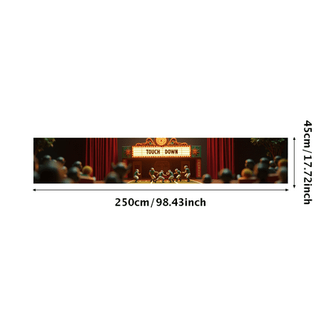 Football Themed Steampunk Style Banner Backdrop Decor Party Supplies for Football Parties Tailgating Events Fan Gatherings and Sports Themed Celebrations