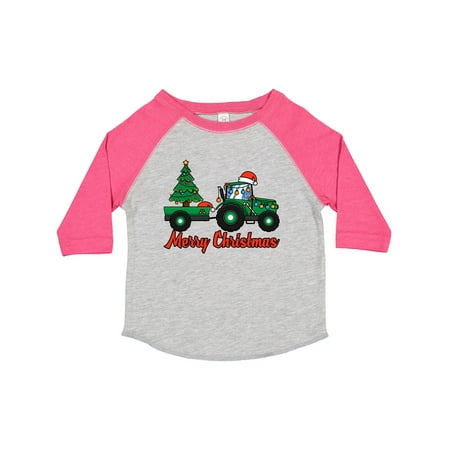 

Inktastic Christmas Tractor Gift Toddler Boy or Toddler Girl T-Shirt