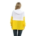 thumbnail image 6 of JANDEL Women Spring Thin Jacket, Fashion Waterproof Jacket, Insulated Coat Windbreaker Outdoor (Yellow White), 6 of 9