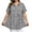 *Black, variant on Women's Striped Embroidered Plus Size Print Short Sleeve Peplum Blouse, Casual Button Down Summer Shirt Red,Women's Plus XXXL