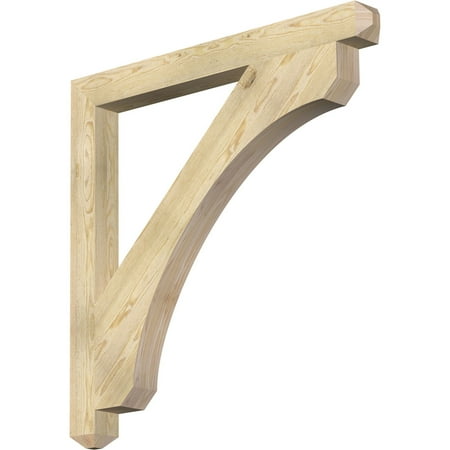 

Ekena Millwork 4 W x 44 D x 44 H Legacy Craftsman Rough Sawn Bracket Douglas Fir