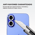 thumbnail image 3 of Mica de Cámara Cristal Deluxe 2mm para iPhone 16 / 16 Plus – Protección Vidrio Templado Plateado, Alta Claridad y Ajuste Perfecto, 3 of 6
