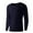 Navy, variant on uublik Mens Athletic Thermal T Shirts Base Layer Long Sleeve Athletic Warm Undershirt Winter Running Tops, Silver