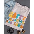 thumbnail image 3 of Happy Halloween Groovy Style T-Shirt Women -Image by Shutterstock, Female 5X-Large, 3 of 4