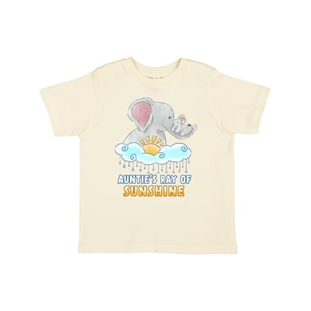 

Inktastic Auntie s Ray of Sunshine Cute Elephants Rainclouds and Sun Gift Toddler Boy or Toddler Girl T-Shirt