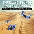 thumbnail image 5 of Contixo SC10 Cobra Crawler Stunt Remote Control Cars with 4WD Off-Road Mode and LED Lights, Blue, 5 of 8