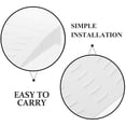 thumbnail image 3 of ETHZZLE 2Pcs Home Threshold Ramp Plastic Ramp Mat Easy Install Non Slide White for Robot Vacuum, 3 of 8