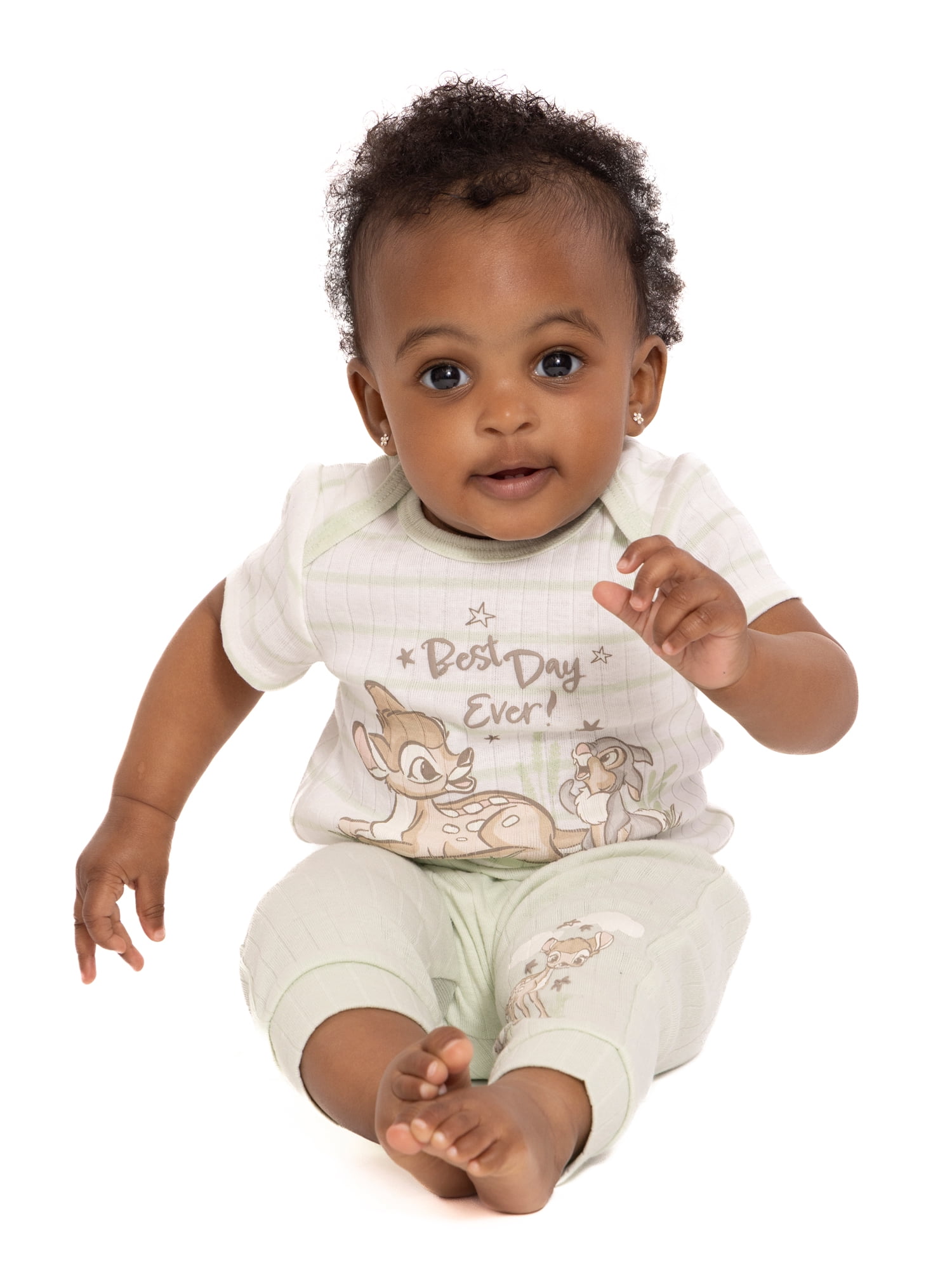 Disney Baby Wishes and Dreams Character Baby Layette Newborn Essentials Gift Set, 4-Piece, Sizes Newborn-12 Months