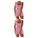 thumbnail image 2 of Wosthever 2 unids/set Running Jogging Fitness mujer chaleco pantalones cortos transpirables Crop Tops pantalones de cintura alta Kit ropa Type4 NO4, 2 of 6