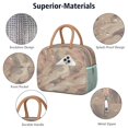 thumbnail image 4 of Lunch Bag Lunch Box for Women Reusable Insulated Lunch Cooler Bags,Large Capacity for Work Travel Picnic,Water-Resistant Marble Lunch Tote Bag Gifts for Woman Mom Beige, 4 of 6