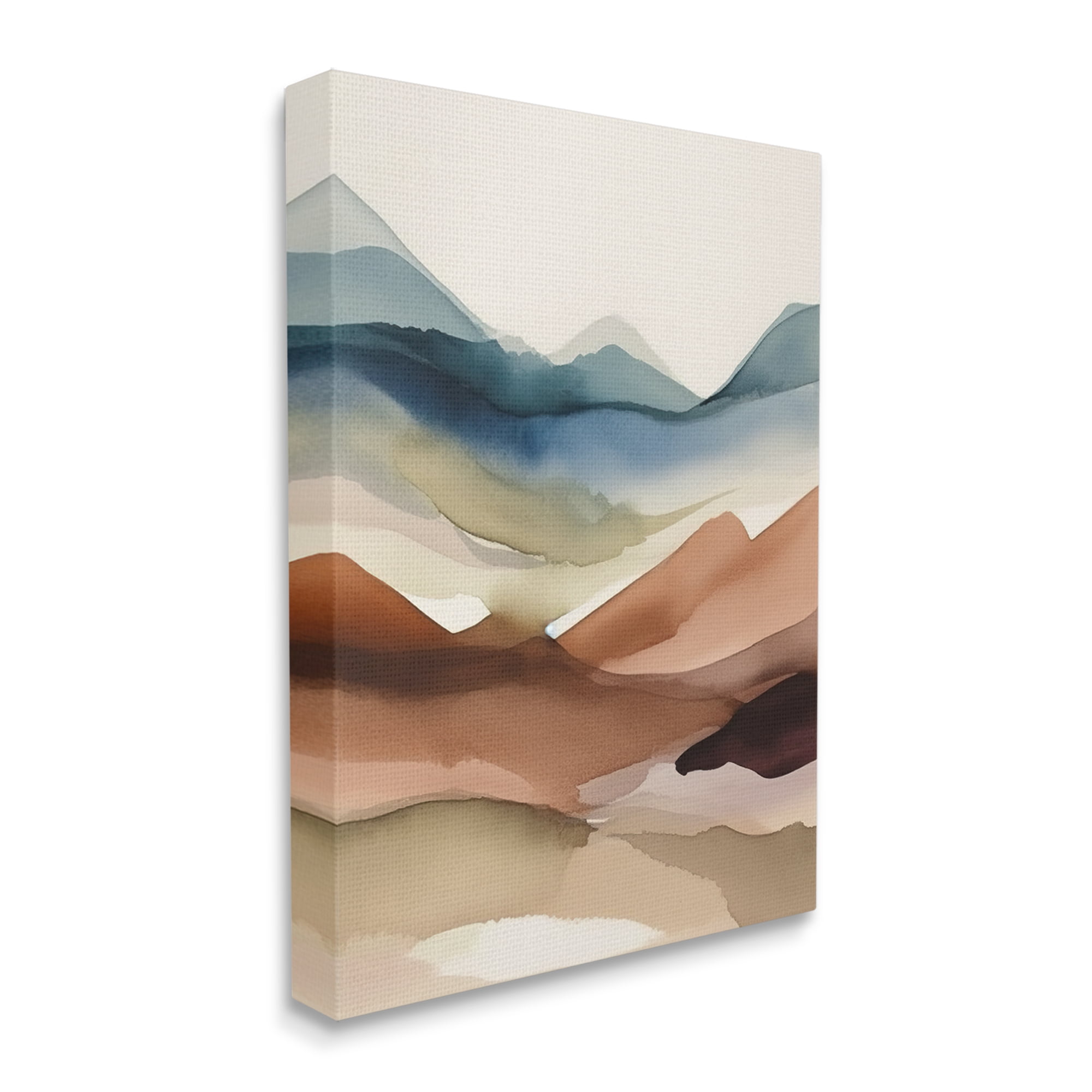 Stupell Industries Abstract Desert Landscape Landscape Painting Gallery Wrapped Canvas Art Print Wall Art, 24 x 30