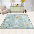 thumbnail image 2 of Yayeee Area Rugs for Living Room 6.7'x4.8' Non Slip Washable Bedroom Floor Carpet, Floral Easter, 2 of 5