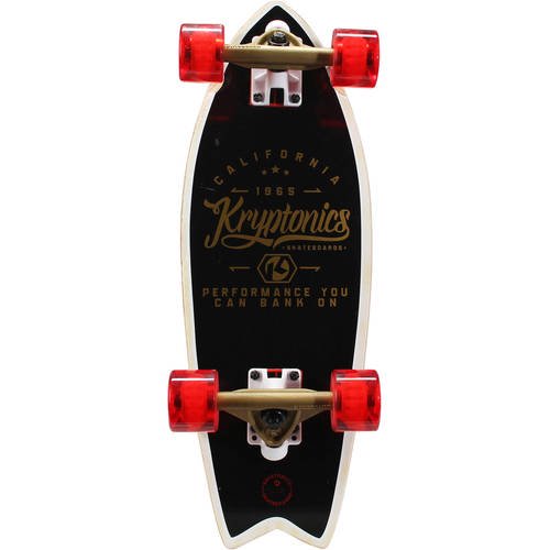 Kryptonics Mini Fish Cruiser Complete Skateboard (23'' x 8.0