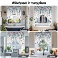 thumbnail image 6 of Retro Eucalyptus Swag Valances for Windows 2 Pack Leaf Flower Butterfly Watercolor Plant Swag Kitchen Curtains 36 Inches Long Rod Pocket Short Window Treatment for Kitchen Bathroom 36"x36", 6 of 8