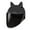 Black, variant on with Visor Adjustable Head Circumference Riding Helmet Black