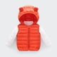 thumbnail image 4 of Gibobby Abrigos de invierno para niños y niñasNiños pequeños bebés niños niñas invierno cálido chaqueta sin mangas prendas de vestir exteriores sólido or(Naranja, 3-4 Años), 4 of 5