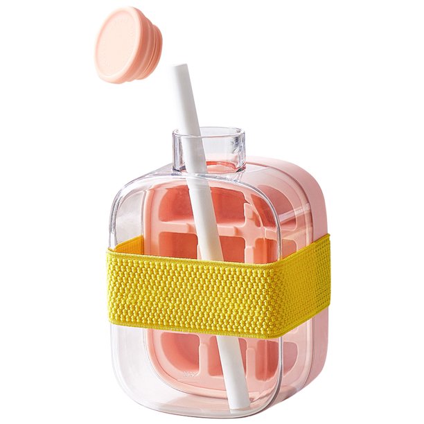 Copa Refrigerador Molde Hielo 500 Ml Con Botella Cubo Gran Capacidad () Rosa