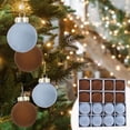 thumbnail image 1 of Ganfancp Christmas Balls Flocked Christmas Tree Ball Ornaments Plastic Balls Xmas Decorative Hanging Ornaments Christmas Tree Decoration Artículos En Liquidación 1X Juego de Bolas de Navidad Flocadas, 1 of 6