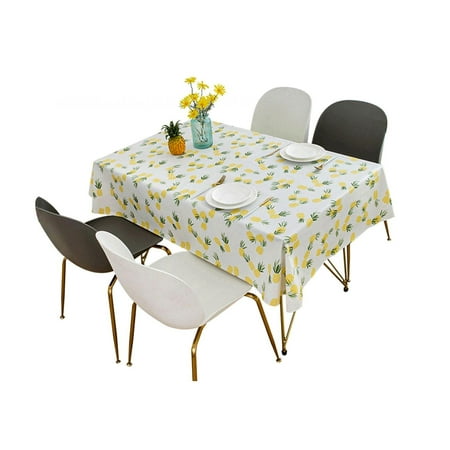 

shuwee Tablecloth PVC Plastic Square Fruit Pattern Tablecloth For Dinner Tabletop Decoration Parties Weddings 90*90cm