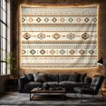 thumbnail image 6 of Geometric Diamond Pattern on Pale Sage Background, Cozy Rustic for Boho Decor Enthusiasts, Southwestern Textile Art, Housewarming Gift, Tapestry Wall Hanging for Bedroom and Living Room, 6 of 7