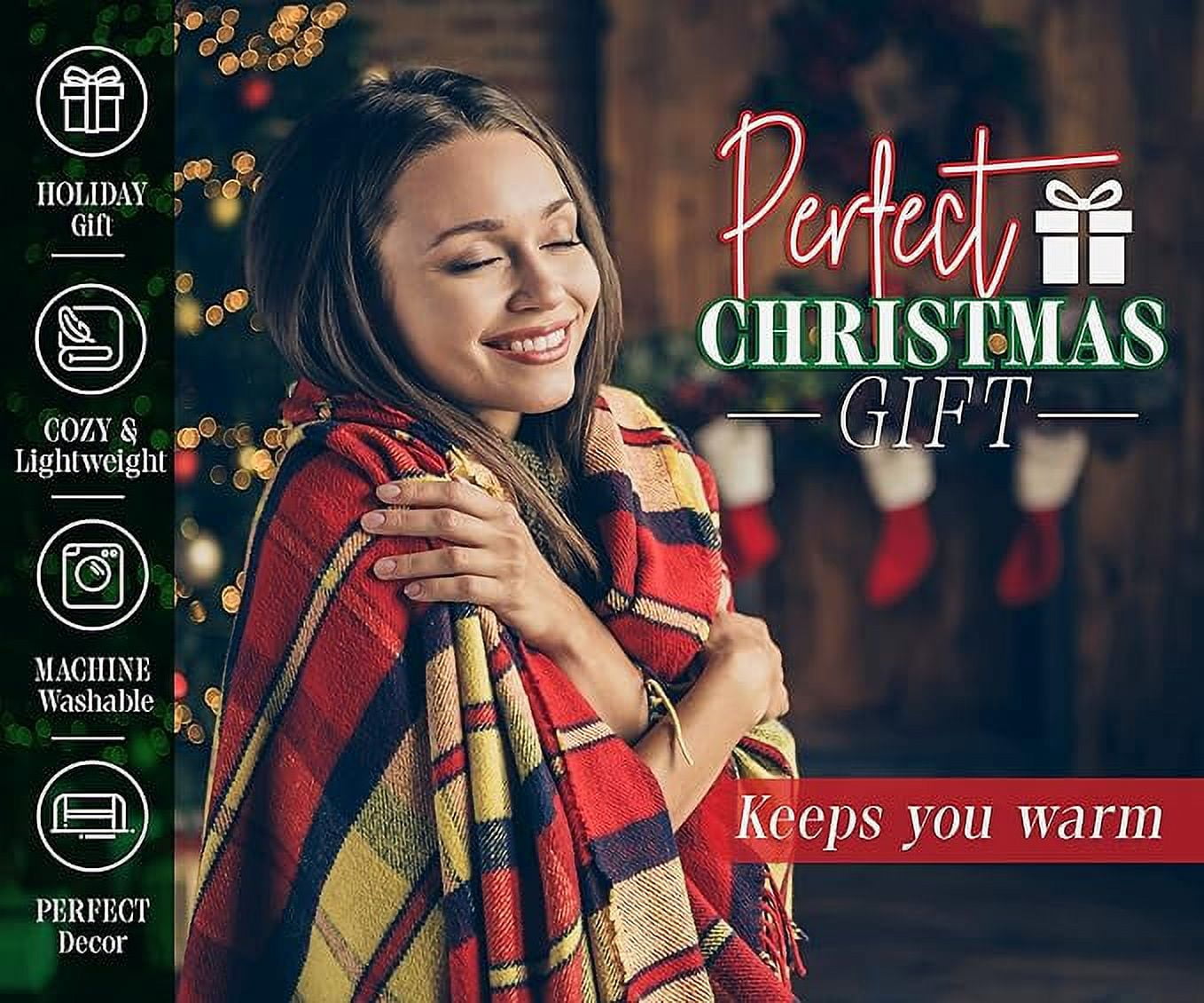 Elegant Comfort Lightweight Printed Throw Blanket- All Season, Soft, Cozy and Plush- Decorative Throw Blankets, Perfect for Lounging, 50 x 60 inches, Cardinal, Throw Blanket