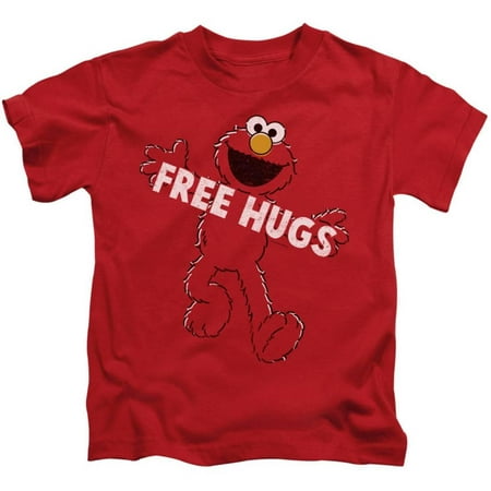 Juvenile: Sesame Street- Elmo Free Hugs Apparel Kids T-Shirt - (Big Hugs Elmo Best Price)