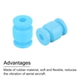 thumbnail image 4 of Uxcell 12 Pack Blue Vibration Shock Absorption Damping Rubber Balls M3.5x13mm, 4 of 6