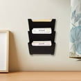 thumbnail image 3 of KAKOWELY 1 Set Of Wall Mounted File Organizer Rack Wall Pamphlets Holder File Paper Display Rack Clear Hanging Wall Rack Document Storage Rack,8.66X"X4.53"X2.95", 3 of 4