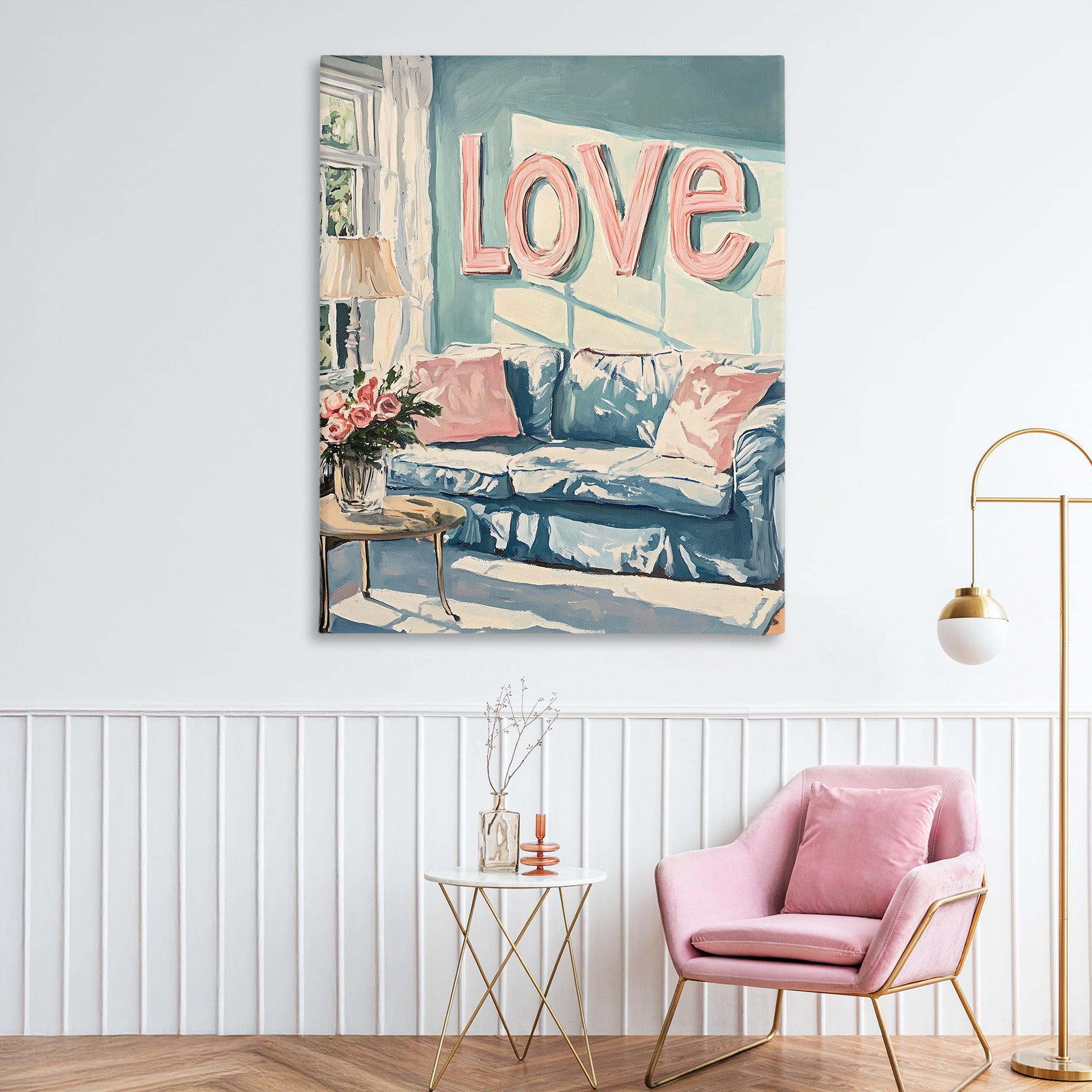 Stupell Industries Love Letters Above Cozy Couch Canvas Wall Art, design by The Prints Vibe