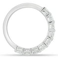 thumbnail image 6 of ESTE ORIGIN 1.35Ct Oval Lab-Grown Diamond Half Eternity Band – VS1, 9 Diamond Wedding Ring in 18K White Gold for Women, 6 of 6