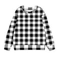 thumbnail image 4 of Mlzmgr Girls Sweatshirts Plaid Toddler Winter Fleece Pullover Tops Long Sleeve Baby Clothes 1- 12 Years, 4 of 5
